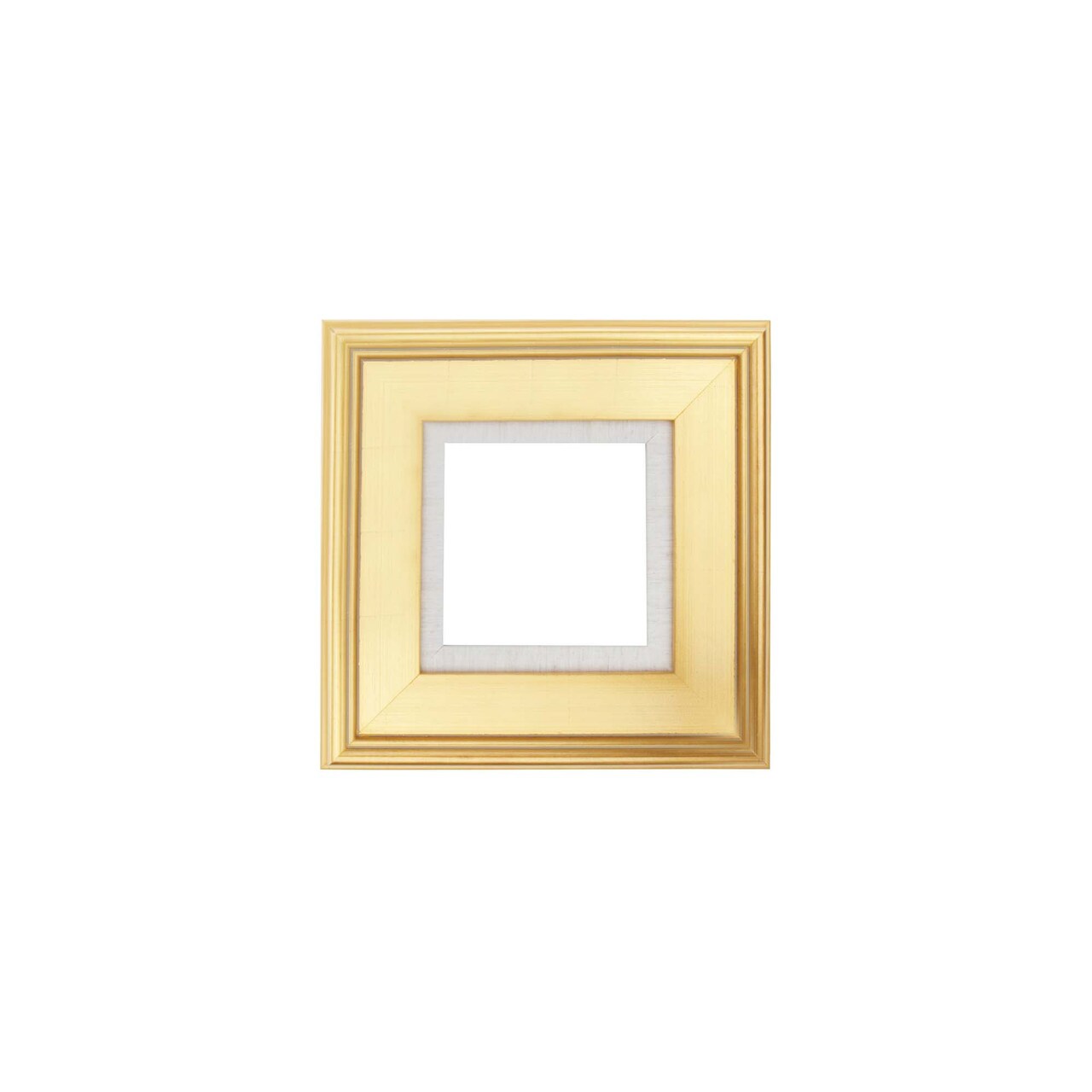 Creative Mark Elegant Plein Aire Gold Frame with Linen Liner, Ornate Open Back Picture Frames, No Glass or Backing, Gessoed Wood, 2.75-inch Wide Moulding